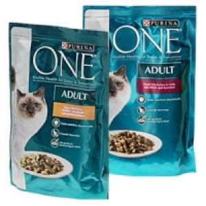 Purina One Katzen-Nassnahrung versch. Sorten, jeder 85-g Pouch Beutel