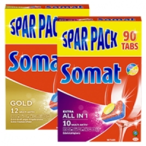 Somat Sp&uuml;lmaschinentabs versch. Sorten, jeder 80/90/110/150er-Spar Pac