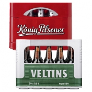 K&ouml;nig Pilsener, Veltins Pilsener 20 x 0,5 Liter oder V+ versch. Sorten