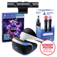 Real  PS VR Brille inkl. VR World + Kamera V2 + Move Controller