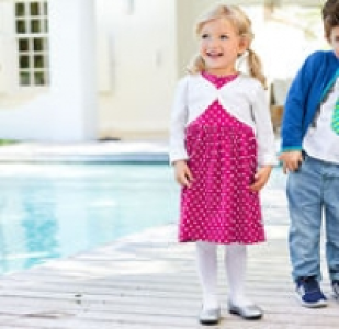 Baby-Mädchen-Kleid mit Punktemuster 4.99 €