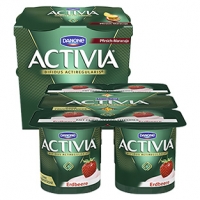 Real  Danone Activia Fruchtjoghurt oder Activia mit feinem Fruchtpüree versc
