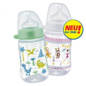 NiP Weithalsflasche mit anatomisch geformten Silikon Trinksauger, jede 3.99&nbsp;&euro;
