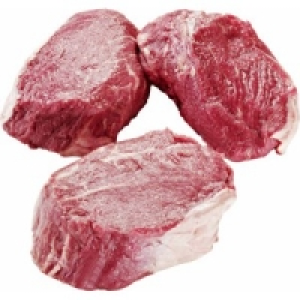 Rinder-Filetsteaks portioniert