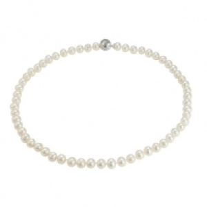 Adriana Damen Kette, Süßwasser-Zuchtperlen, 925er Silber