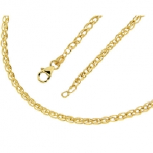 OROGELLI Damen Zopfkette, 375er Gelbgold