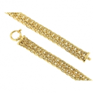 OROGELLI Fantasiepanzerarmband, 585er Gelbgold