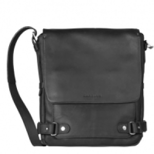 Harolds Ivy Court Umhängetasche Leder 29 cm Laptopfach, schwarz