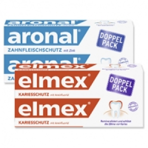 elmex oder aronal Zahncreme jede 2 x 75-ml-Packung 3.99&nbsp;&euro;