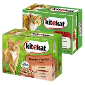 kitekat Katzen-Nassnahrung versch. Sorten, jede 12 x 100 g = 1200-g-Mu 1.99 €