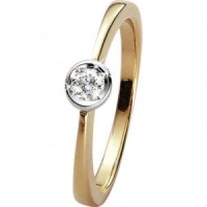 Vandenberg Ring, 585er Gelbgold mit Brillant