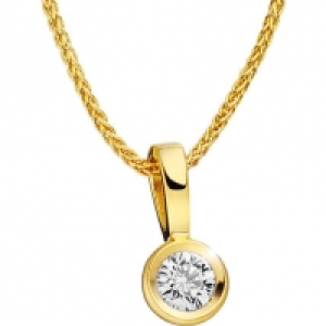 Vandenberg Kette mit Anh&auml;nger, 585er Gelbgold mit Brillant