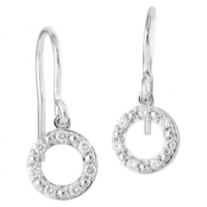 Glory Damen Brillant-Ohrhaken, 375er Wei&szlig;gold