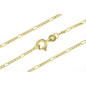 OROGELLI Damen Figarokette, 333er Gelbgold