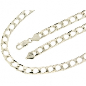 OROGELLI Herren Panzerkette, 925er Silber