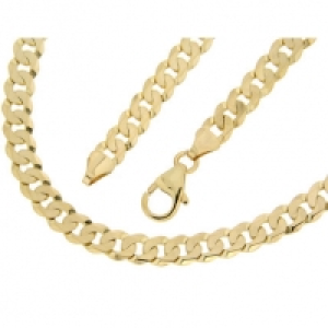 OROGELLI Herren Panzerkettenarmband, 333er Gelbgold