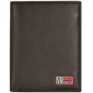 Napapijri Mandal Geldb&ouml;rse Leder 10 cm, brown