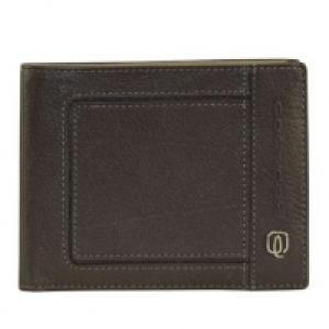 Piquadro Vibe Kreditkartenetui Leder 12,5 cm, grey taupe