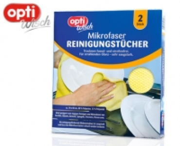 Aldi Süd  optiWisch Mikrofaser Reinigungstücher, 2 Stück