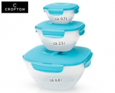 CROFTON®Schüssel-Set mit Deckel, 3-teilig