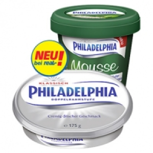 Philadelphia oder Philadelphia Mousse Frischkäsezubereitung, 69/70 % F 0.99 €