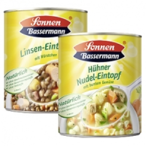 Sonnen Bassermann Eintöpfe versch. Sorten, jede 800-g-Dose 1.19 €
