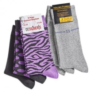 Damen- oder Herren-Socken gek&auml;mmte Baumwolle, handgekettelte Spitze, g 5.00&nbsp;&euro;