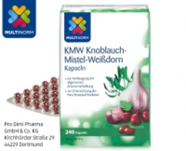 Aldi Süd  MULTINORM KMW Knoblauch-Mistel-Weißdorn Kapseln