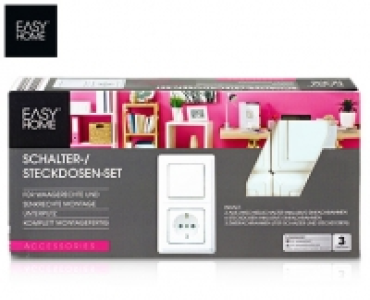 EASY HOME&reg; Schalter-/Steckdosen-Sortiment