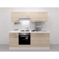 OBI Flex Well Exclusiv  Küchenzeile Akazia 210 cm Akazie Nachbildung-WeißArt.Nr. 7370844