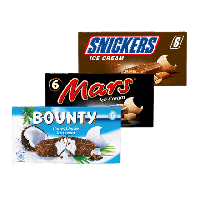 Aldi Nord  Mars / Snickers / Bounty Eis