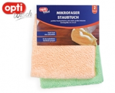 optiWisch Mikrofaser Staubtücher, 2 Stück