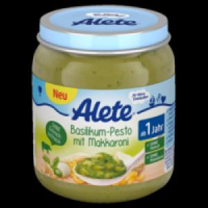 Alete Menü Basilikum-Pesto mit Makkaroni