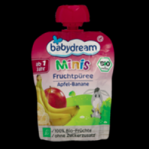 Babydream Minis Bio Fruchtpüree Apfel-Banane