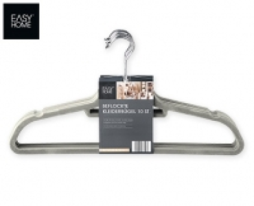 EASY HOME®10 beflockte Kleiderbügel