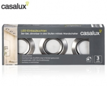casalux LED-Einbauleuchten, 3er-Set 12.99 €