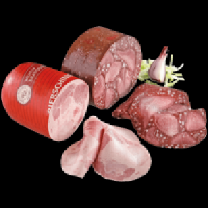 Bierschinken oder Zungenrotwurst