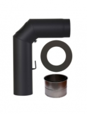 Rauchrohr Set geschwei&szlig;t in Schwarz, &Oslash; 150 mm, Ofenrohr f&uuml;r Kamin&ouml;fen 49.99&nbsp;&euro;