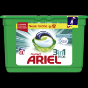 Ariel Compact 3in1 Pods Vollwaschmittel with a touch of febreze, 18 WL