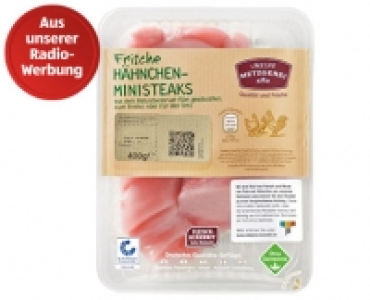 Aldi Süd  MEINE METZGEREI Hähnchen-Ministeaks oder Minutenschnitzel