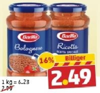 BARILLA Soße Bolognese oder Ricotta