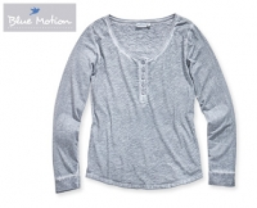 Blue Motion Langarmshirt mit Knopfleiste