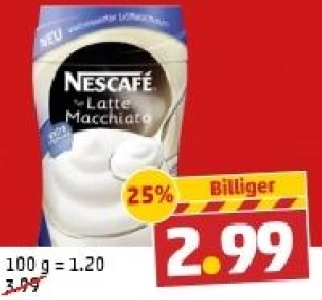 NESCAFÉ Latte Macchiato oder Cappuccino 2.99 €