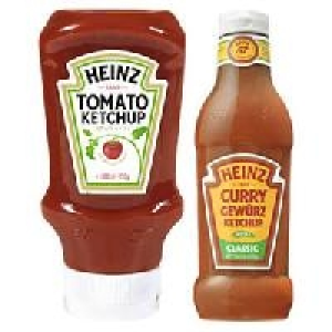 Heinz Tomato Ketchup oder Curry Gew&uuml;rzketchup