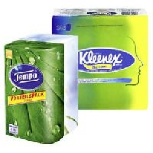 Tempo Duo-Boxen oder Kleenex Taschentücher 2.49 €
