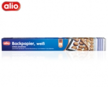 Aldi Süd  alio Backpapier, weiß