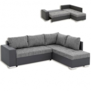 Roller  Ecksofa - grau - Liegefunktion - Staukasten