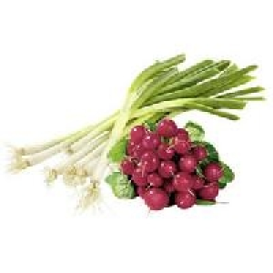 Italien Deutschland Radieschen oder Lauchzwiebeln