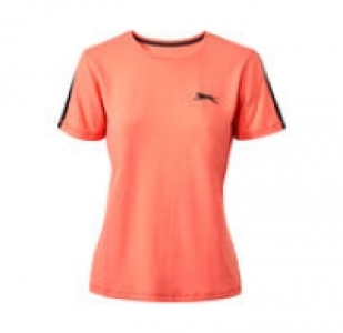 Slazenger Damen-Fitness-T-Shirt mit Kontrast-Streifen 4.99 €