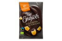 Denns Landgarten Knabber-Snack Ingwer in Zartbitterschokolade